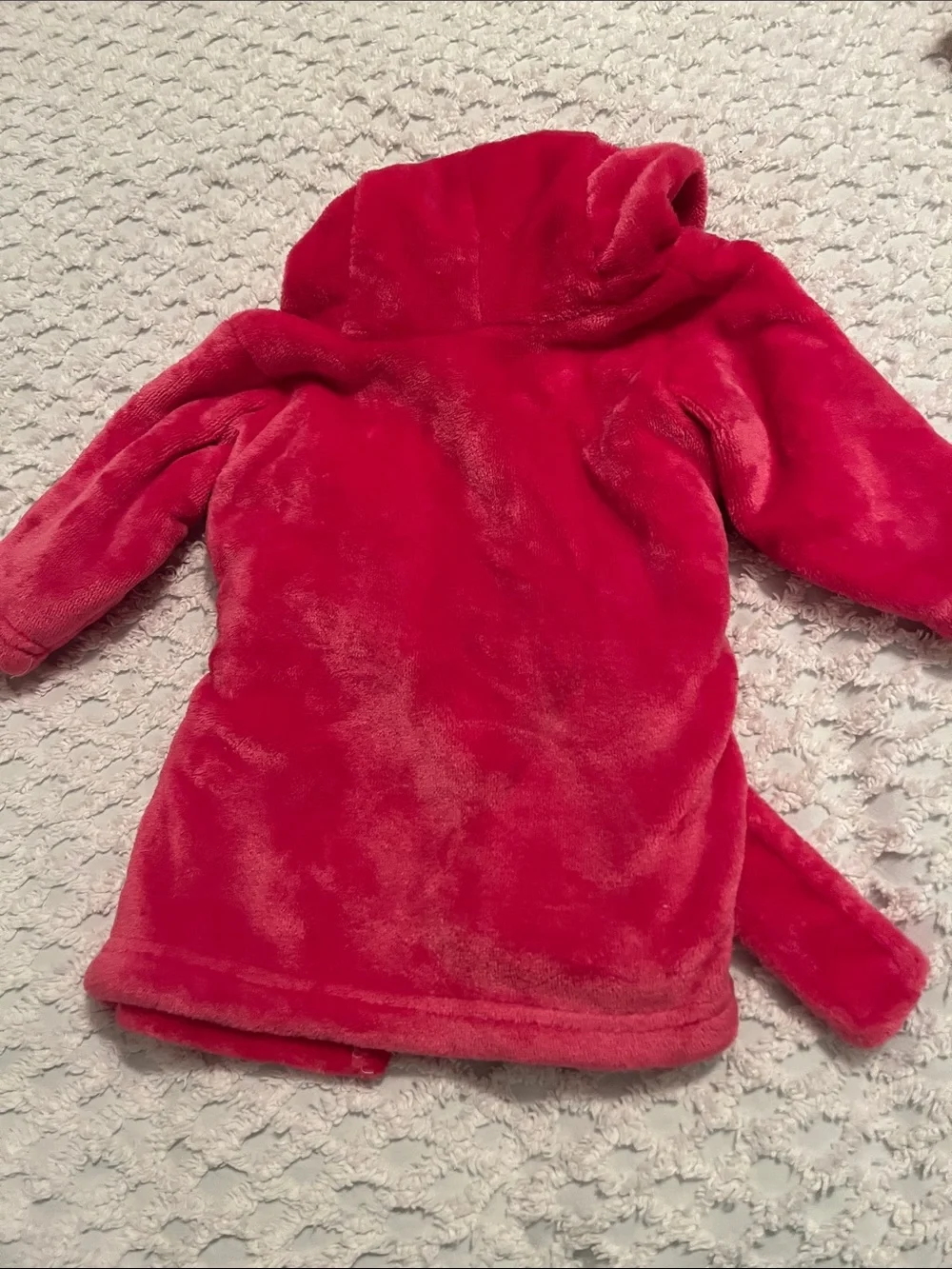 Carter's Bright Pink Flamingo Hooded Robe with Bow Soo Soft!